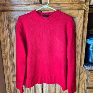 Ann Taylor Red Sweater, EUC size Large
